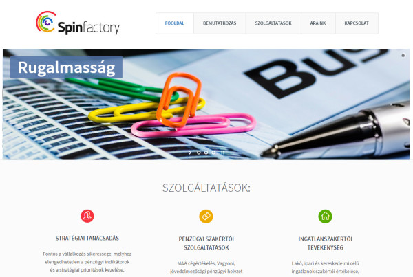 Weboldal készítés - spinfactory.hu